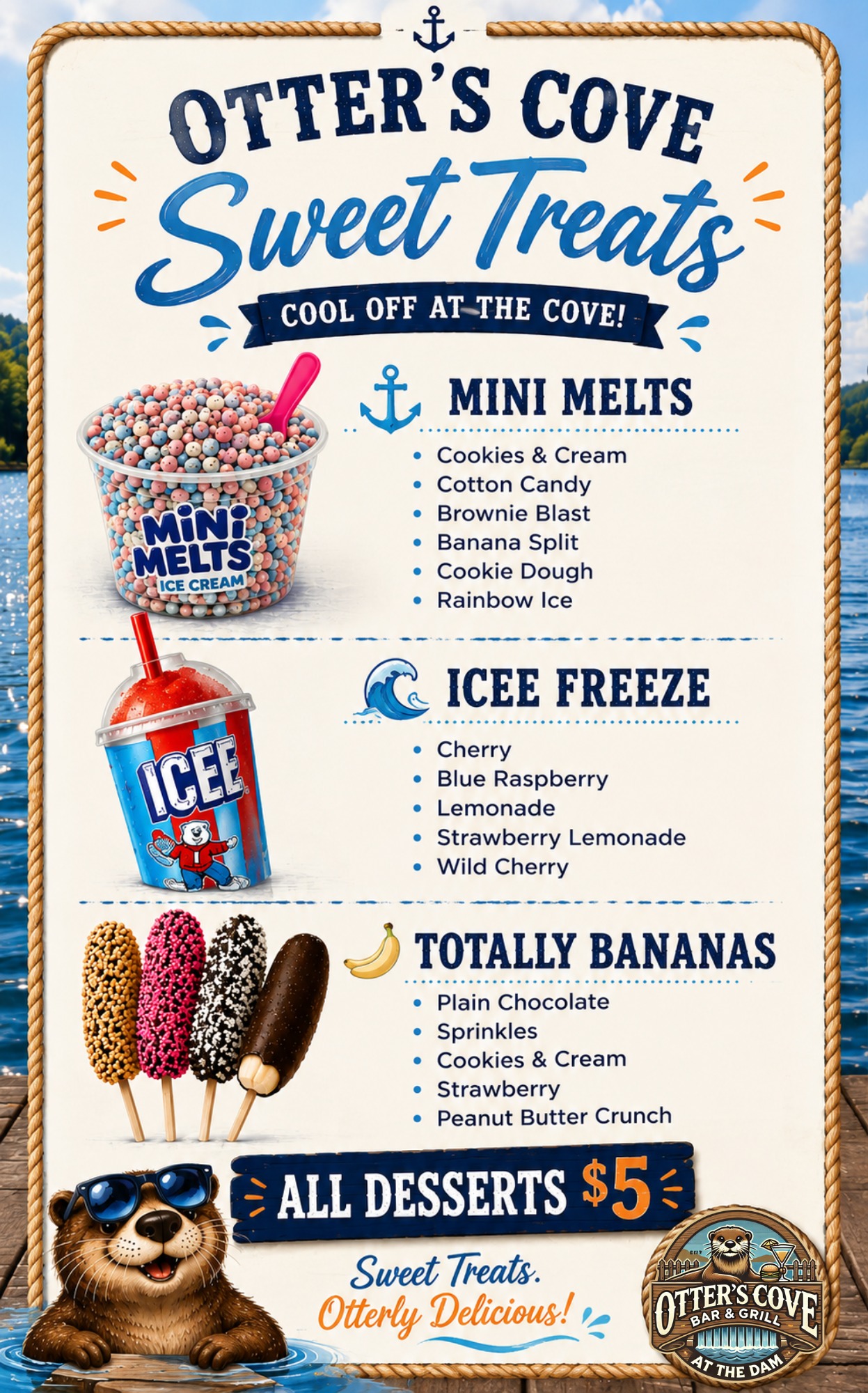 Dessert Menu